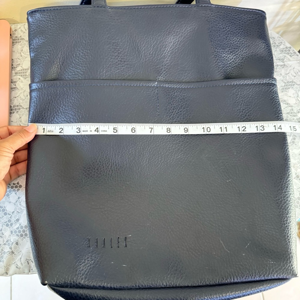 Maalex Leather  Navy Blue Womens Shoulder Bag - Picture 11 of 15